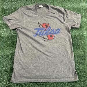 Gray university of Tulsa Graphic T-Shirt. L